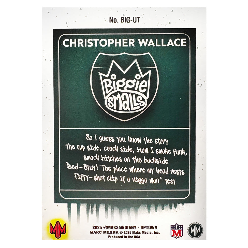 UPTOWN BIggie Smalls Bedstuy Card